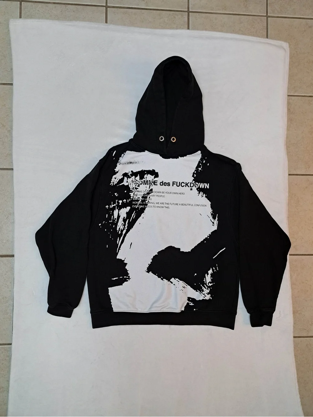 Comme des Fuckdown graphic hoodie - Women's size XL